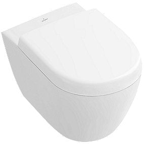 V&B Subway 2.0 kompakt hængetoilet, Rimless toilet, hængetoilet, Villeroy & Boch toilet, hvid alpin toilet, toilet uden sæde.