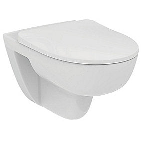 Ideal Standard i.life hængetoiletskål & sæde. Hvid