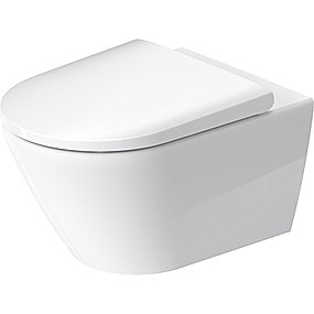 Duravit D-Neo hængeskål 370x400x540mm, åben skylle-rand, skjult montering, hvid
