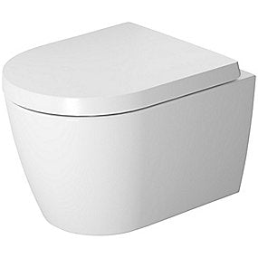 Duravit ME Starck compact vægtoilet 370x480 mm. Åben skyllerende. WonderGliss