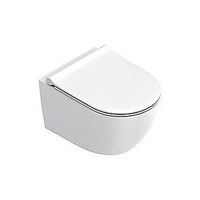 Catalano Sfera50 vægtoilet 50x35 bolteafstd 180mm skjult mont. uden skyllekant. Mathvid