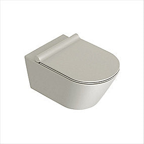 CATALANO ZERO55 væg toilet, skjult montering uden skyllekant. Silentech skyl. Mat cement