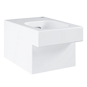 GROHE Cube Ceramic hængeskål, Rimless toilet, PureGuard toilet, antibakteriel toilet, GROHE toilet, hængeskål uden sæde.