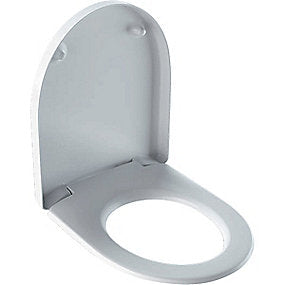 GEBERIT Renova plan toiletsæde, softclose toiletsæde, quick release toiletsæde, fastgørelse oppefra, GEBERIT toiletsæde, hvidt toiletsæde.
