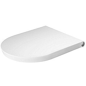 Duravit White Tulip toiletsæde, softclose toiletsæde, Duravit toiletsæde, hvidt toiletsæde.