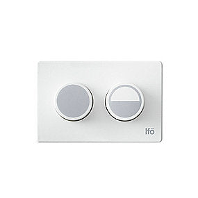 Ifö Sign trykknap hvid uden dosering pneumatisk 128x80mm