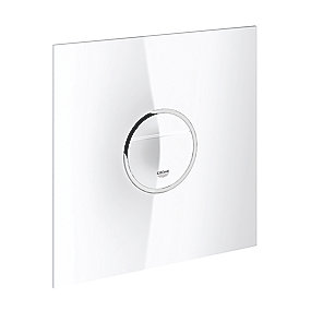 GROHE Veris Betjeningsplade med belysning til 2-skyls- og start/stop betjening, moon white