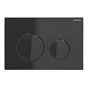 GEBERIT SIGMA21 betjeningsplade 246x164x14mm sort krom/ sort