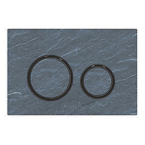 GEBERIT SIGMA21 betjeningsplade 246x164x14mm sort krom/ skifer