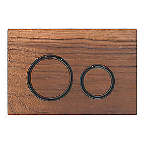 GEBERIT SIGMA21 betjeningsplade 246x164x14mm sort krom/ nøddetræ