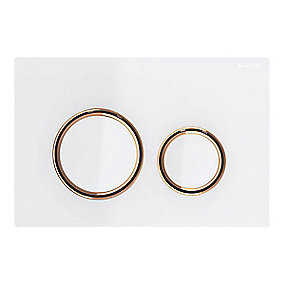 GEBERIT SIGMA21 betjeningsplade 246x164x14mm rødguld/hvid