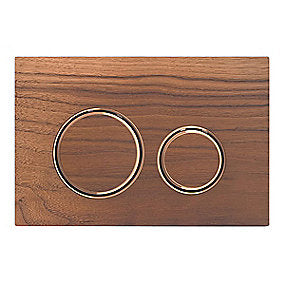 GEBERIT SIGMA21 betjeningsplade 246x164x14mm rødguld/nøddetræ