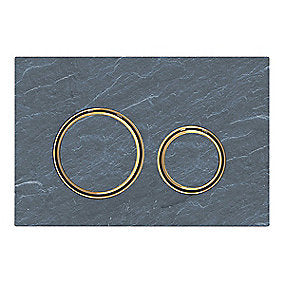 GEBERIT SIGMA21 betjeningsplade 246x164x14mm messing/skifer