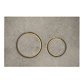 GEBERIT SIGMA21 betjeningsplade 246x164x14mm messing/beton