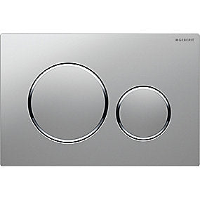 GEBERIT SIGMA20 betjeningsplade dobbeltskyl matforkromet