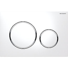 GEBERIT SIGMA20 betjeningsplade hvid-krom-hvid