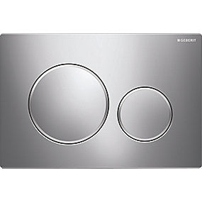 GEBERIT SIGMA20 betjeningsplade krom-mat krom-krom