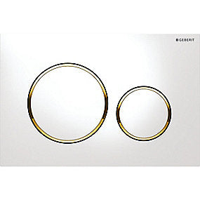 GEBERIT SIGMA20 betjeningsplade hvid guld hvid