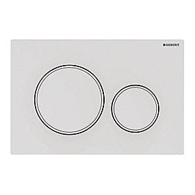 GEBERIT SIGMA20 betjeningsplade 246x164x12mm hvid/mathvid