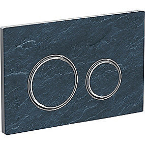 GEBERIT SIGMA21 betjeningsplade til dobbelt skyl blankforkromet. Mustang skifer