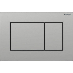 GEBERIT Sigma01 betjeningplade til dobbetskyl square Mat krom