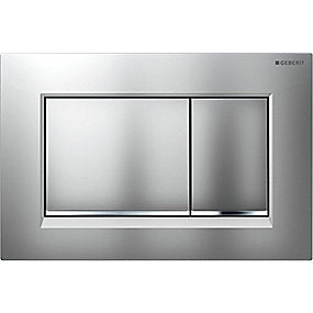 GEBERIT SIGMA30 betjeningsplade dobbeltskyl matforkromet
