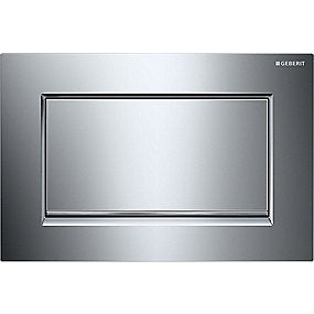 GEBERIT SIGMA30 betjeningsplade krom/børstetkrom/krom. 1 skyl