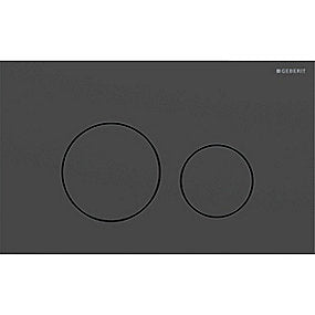 GEBERIT Sigma40 betjeningplade til dobbetskyl round Sort mat