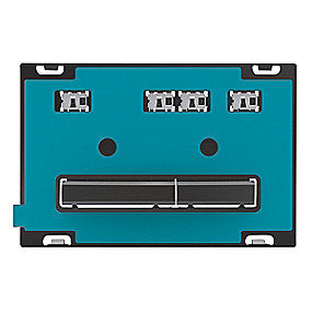 GEBERIT Sigma50 betjeningsplade, dobbeltskyl betjeningsplade, sort krom betjeningsplade, Geberit betjeningsplade, Sigma cisterne betjeningsplade, kundespecifik betjeningsplade.