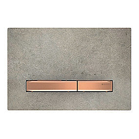GEBERIT SIGMA50 betjeningsplade 246x164x14mm rødguld/beton