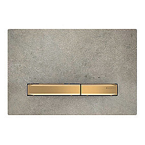 GEBERIT SIGMA50 betjeningsplade 246x164x14mm messing/beton
