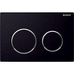 GEBERIT Kappa21 betjeningsplade til dobbel skyl blankforkromet