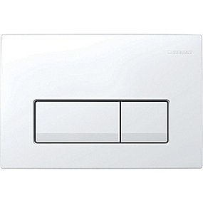 GEBERIT betjeningsplade Delta50 246x164x26mm, tryktaste hvid