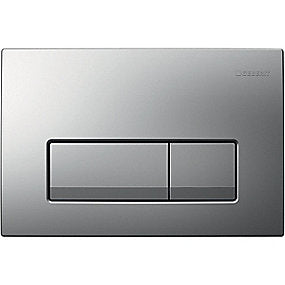 GEBERIT betjeningsplade Delta51 246x164x26mm, tryktaste mat krom