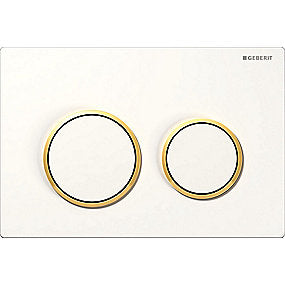 GEBERIT OMEGA20 betjeningsplade hvid/guld/hvid