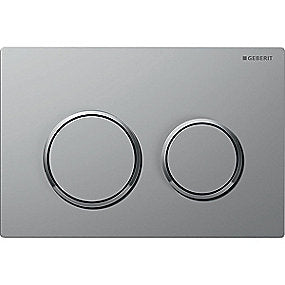GEBERIT OMEGA20 betjeningsplade 212x142x10mm matkrom/blank