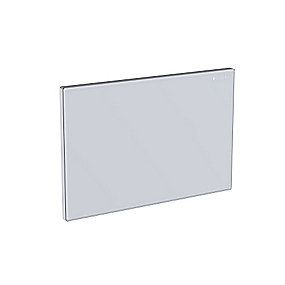 GEBERIT Dæk plade omega60, hvid glas