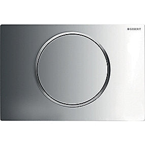 GEBERIT SIGMA10 betjeningsplade til skyl-stop-skylning, blankforkromet, matforkromet
