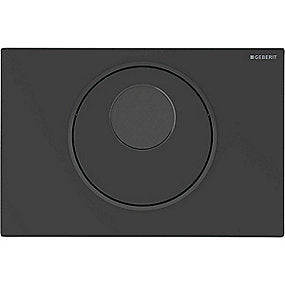 GEBERIT Sigma10 elektronisk WC-skyllestyring batteridrift dobbeltskyl. Sort matlakeret, sort