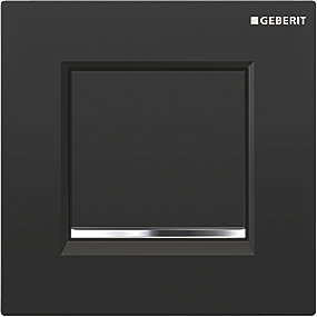 GEBERIT SIGMA30 urinalstyring med pneumatisk skyl. sort/krom/sort-