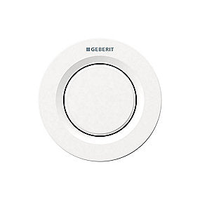 GEBERIT tryk Omega01, pneumatisk, til enkeltskyl, indbygget betjening, Alpin-hvid