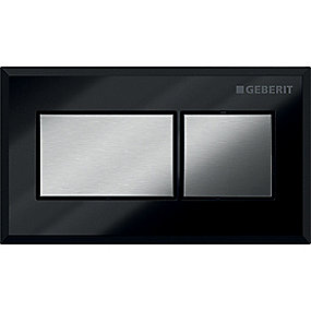 GEBERIT fjernbetjening 129x74mm sortil blankpoleret
