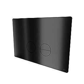 Qtoo d line betjeningsplade, dobbeltskyl betjeningsplade, poleret PVD charcoal betjeningsplade, rustfrit stål betjeningsplade, Geberit Sigma betjeningsplade.