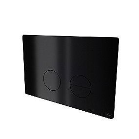 Qtoo d line Omega betjeningsplade, dobbeltskyl betjeningsplade, poleret charcoal PVD betjeningsplade, rustfrit stål betjeningsplade, Geberit Omega betjeningsplade.