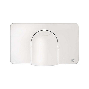 Gustavsberg Triomont betjeningsplade komplet enkeltskyl til indbygningscisterne før 2008. Hvid