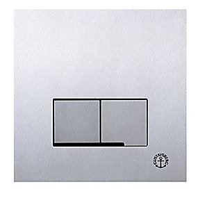 Gustavsberg Triomont XS Betjeningsplade Duo Rustfri