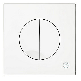 Gustavsberg Triomont XS trykplade. Hvid