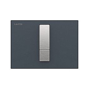 Laufen Lis tryk aw102 antracit betjeningsplade aw102 glas duoskyl antracit