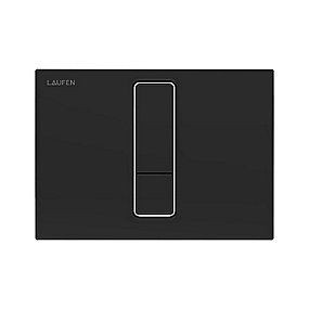 Laufen Lis tryk aw104 sort/mk betjeningsplade aw104 duoskyl sort/matkrom