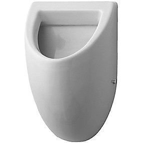 Duravit Fizz urinal. Vandtilslutning bagfra. Med flue. Hvid